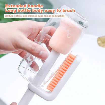 Multifunctional Rotating Double-head Long Handle  Cleaning  Brush