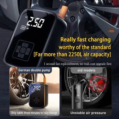 WIRELESS CAR AIR COMPRESSOR ELECTRIC TIRE INFLATOR PUMP