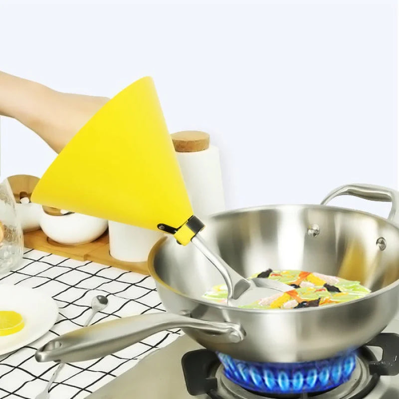 Kitchen cooking anti-splash oil baffle anti-oil splash spatula cover
