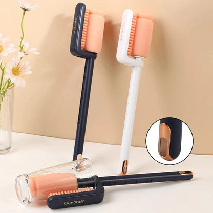 Multifunctional Rotating Double-head Long Handle  Cleaning  Brush