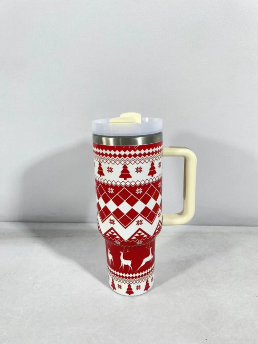 Christmas Pattern Mug With Handle