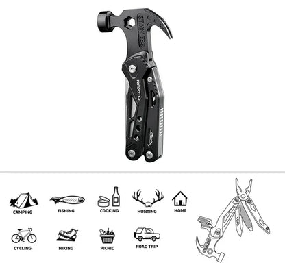Multifunctional Survival Hammer 14 in 1 Stainless Steel Alloy Material